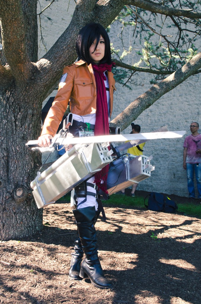 Animenext 2014 Mikasa cosplay