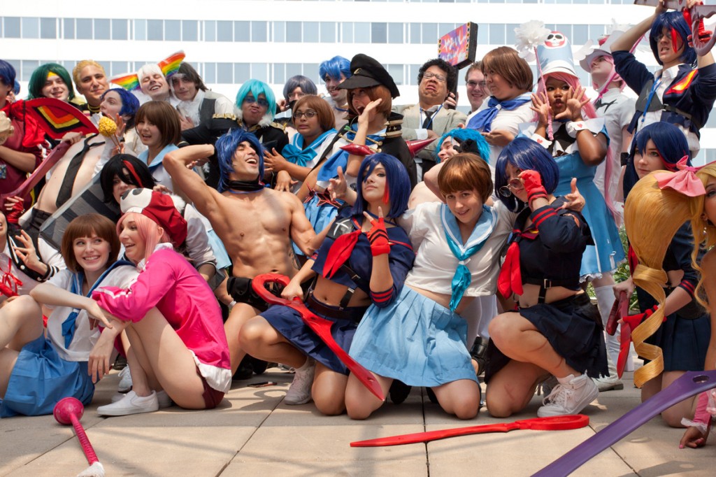 Otakon 2014 Kill la Kill photoshoot group photo