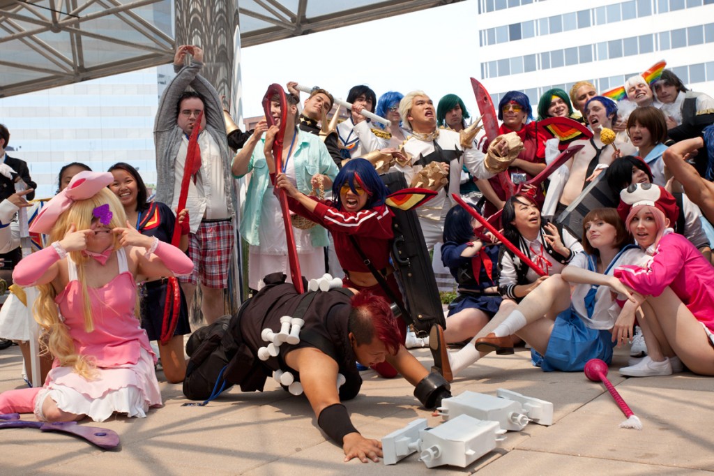 Otakon 2014 Kill la Kill photoshoot group photo