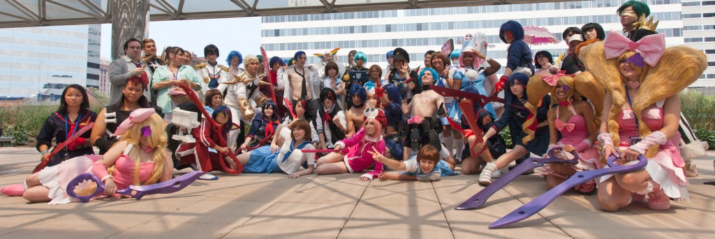 Otakon 2014 Kill la Kill photoshoot group photo